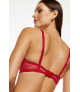 Rouge biustonosz push-up koronkowy