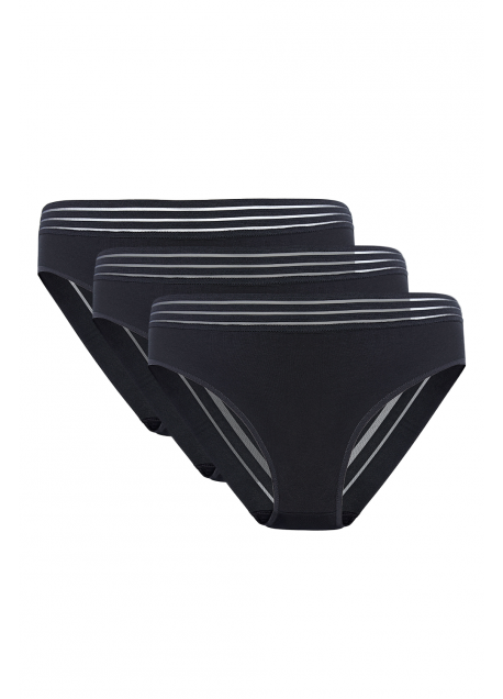 Mela figi z koronkowym tyłem trójpak